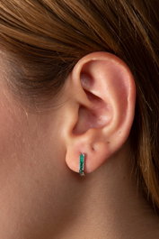 Heliophilia Silver Pendientes de Plata de Ley 925